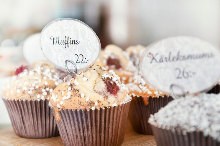 Muffins från Nygrens Café i Alingsås. (Foto: Alingsås kommun)