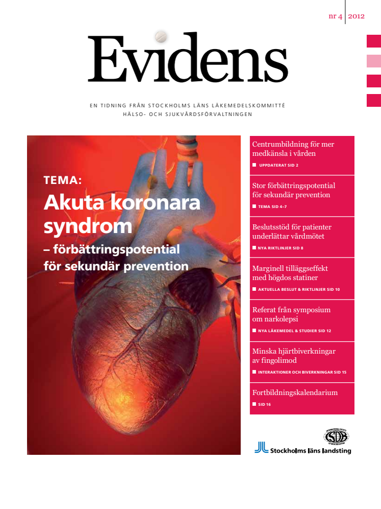 Akuta koronara syndrom tema i nya numret av Evidens