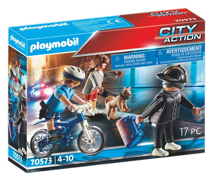 Polizei-Fahrrad: Verfolgung des Taschendiebs (70573) von PLAYMOBIL