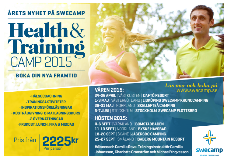 Hälsoprofiler ger en försmak av "Health & Training Camp 2015"