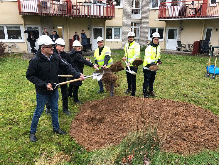 Första spadtaget, äldreboendet Lindgården, Hultsfred