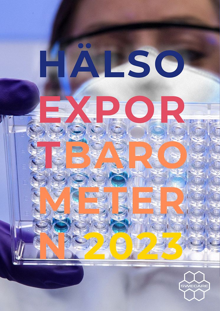 Framsida Hälsoexportbarometern 2023