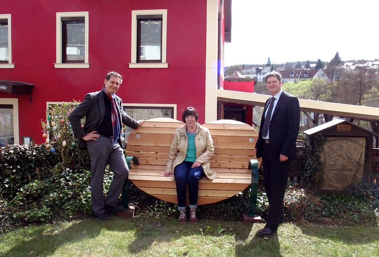 Neuer Lieblingsplatz vor dem Heimatmuseum in Stadtsteinach