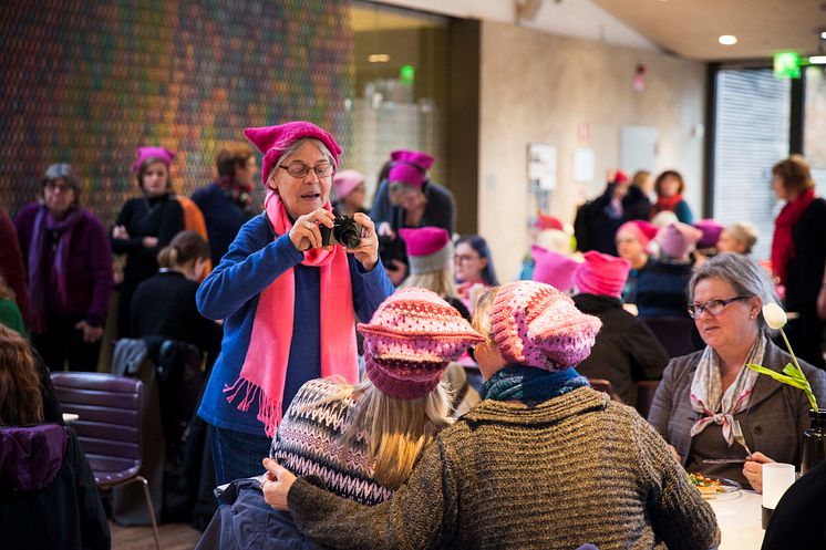 Pussy hats på Världskulturmuseet