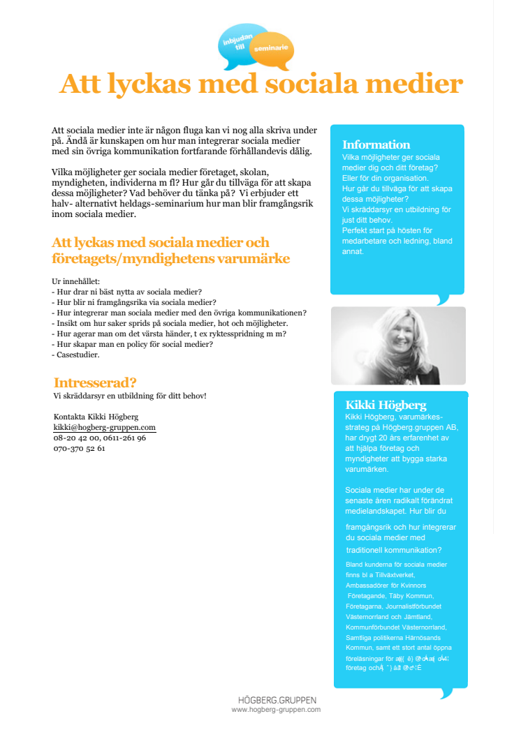 Att lyckas med sociala medier