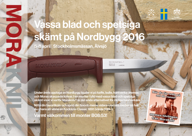 Vassa blad och spetsiga skämt på Nordbygg 2016