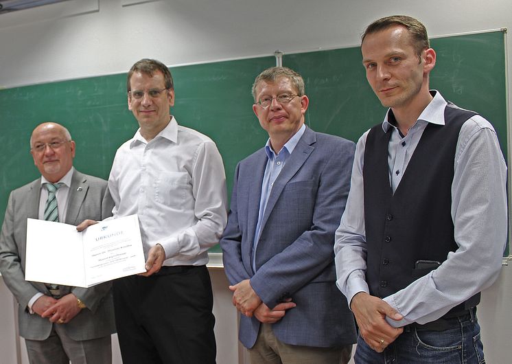 Neuer Honorarprofessor für Geschäftsprozess- und Fabrikmanagement“ am Fachbereich Ingenieur- und Naturwissenschaften (INW)