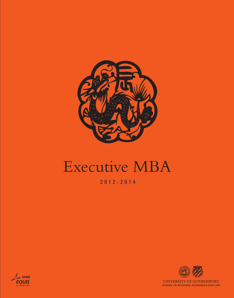 Executive MBA brochure 2012-2014