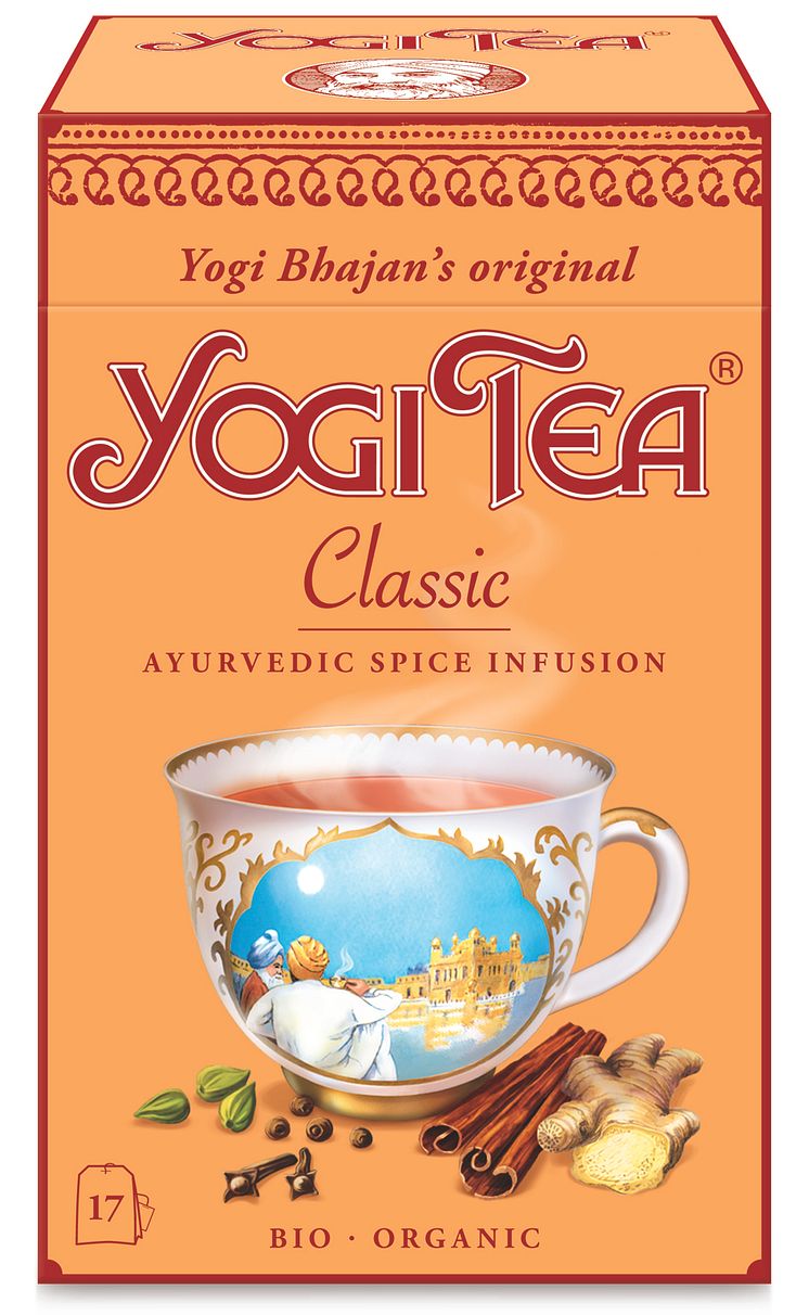 Yogi Tea Classic tinnboks poser økologisk