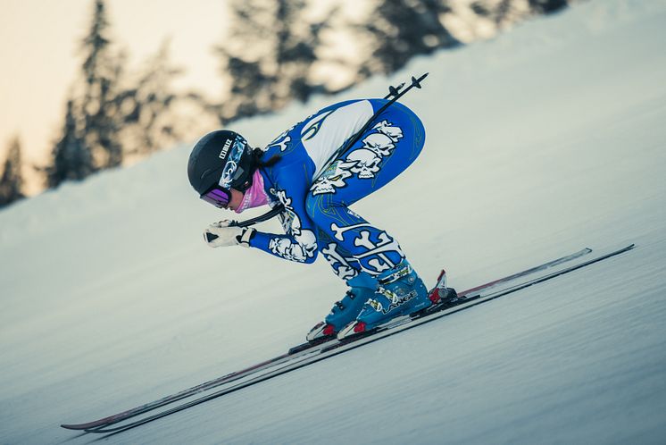 Speedskiåkaren junioren Agnes Abrahamsson, Väst Alpin.