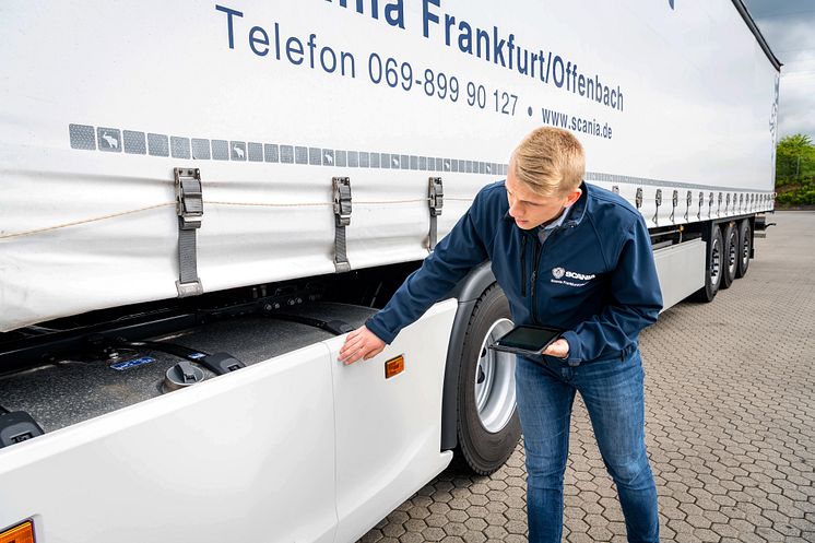 Digitale Fahrzeugrücknahme bei Scania Rent