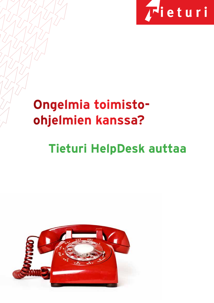 Esite: Ongelmia toimisto-ohjelmien kanssa? – Tieturi HelpDesk auttaa