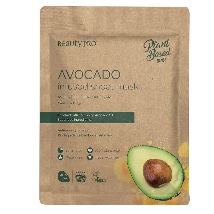 BeautyPro AVOCADO infused sheet mask