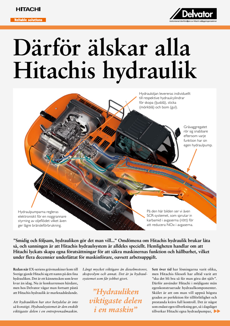 Därför älskar alla Hitachis hydraulik