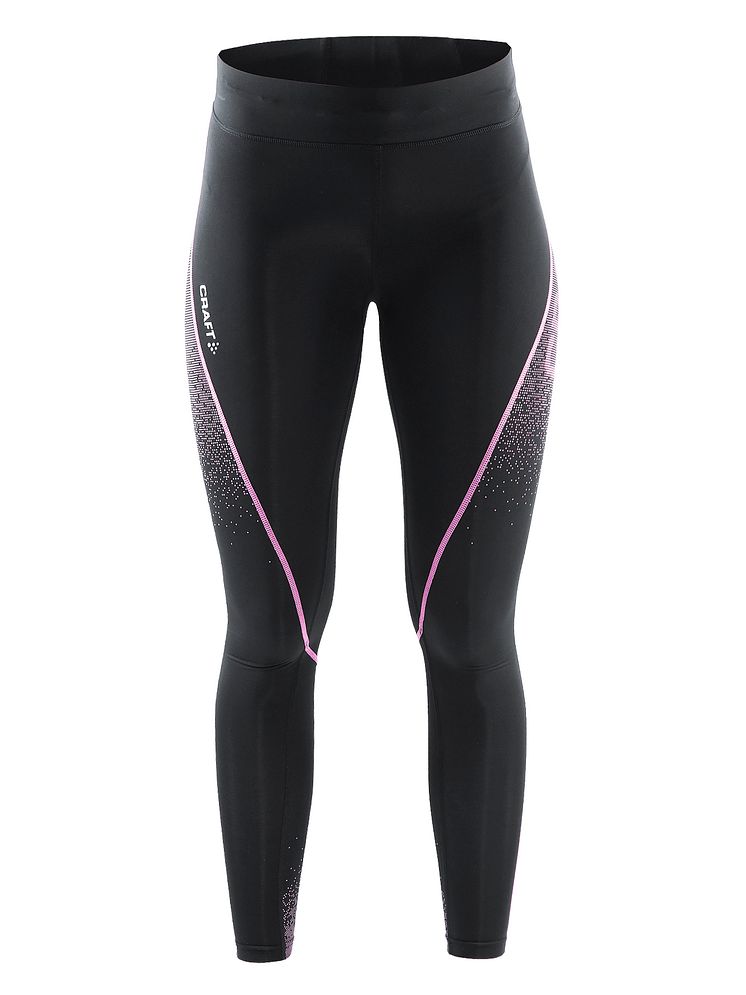 Delta Compression long tights för dam i färgen black/pop