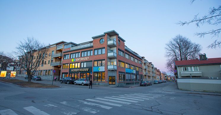 Kontorhuset Bragernes på Losjeplassen i Drammen sentrum.