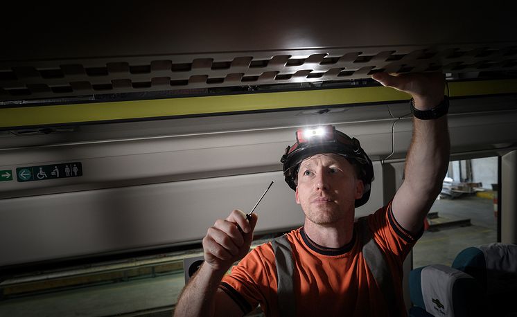 New energy-saving LED lighting being installed to upgraded GTR fleet