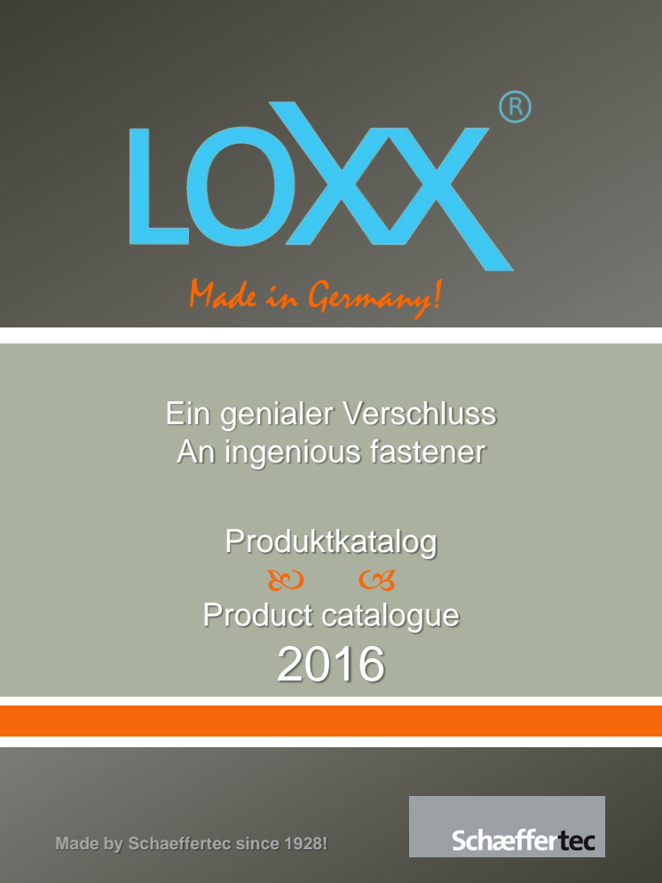 Der LOXX Katalog 2016 -speziell für den Lifestylebereich!
