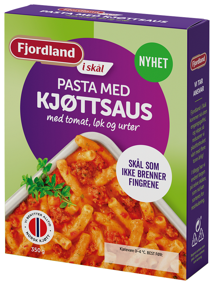 Fjordland i skål Pasta med kjøttsaus 350 g png