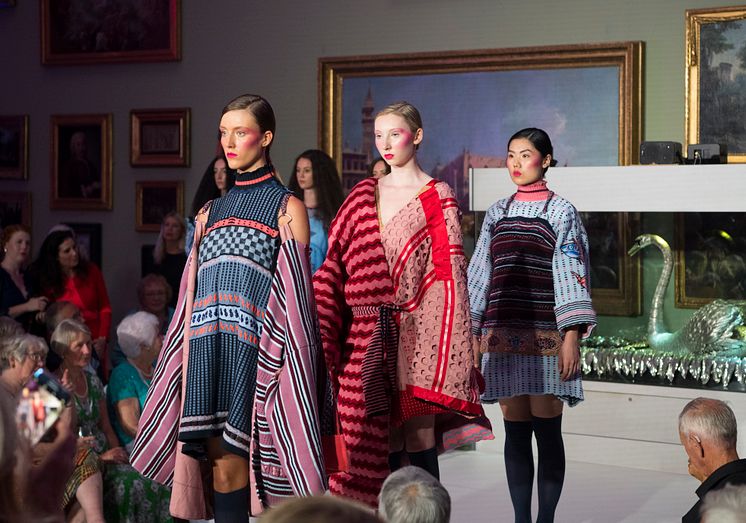 Work by Northumbria University Fashion BA (Hons) graduates on display at Bowes Museum