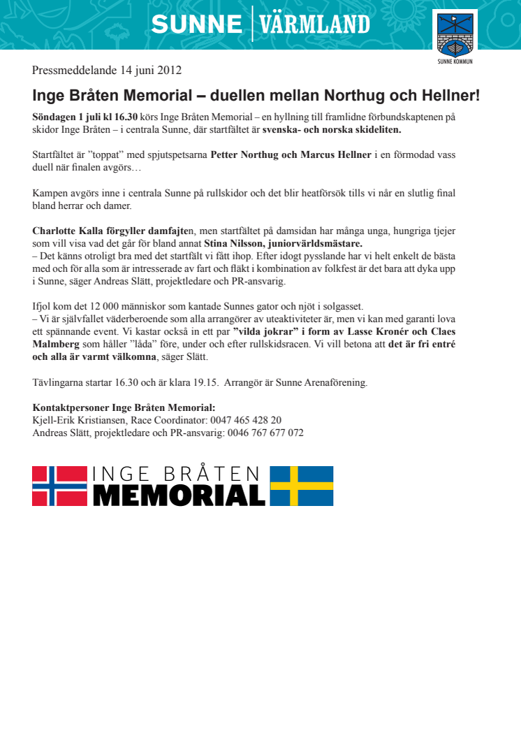 Inge Bråten Memorial – duellen mellan Northug och Hellner!