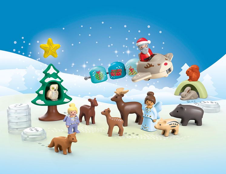 PLAYMOBIL JUNIOR-Adventskalender Schneeweihnacht (70297)
