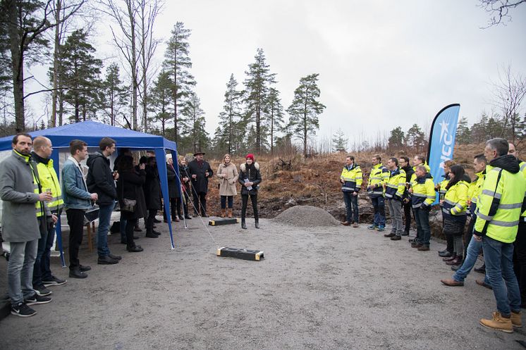 Första spadtaget för Lyra, Örebro kommuns nya vattenreservoar! 