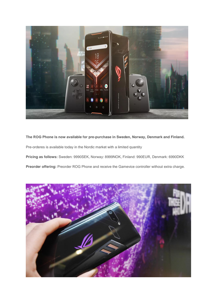 ASUS ROG Phone Pressrelease - Eng version