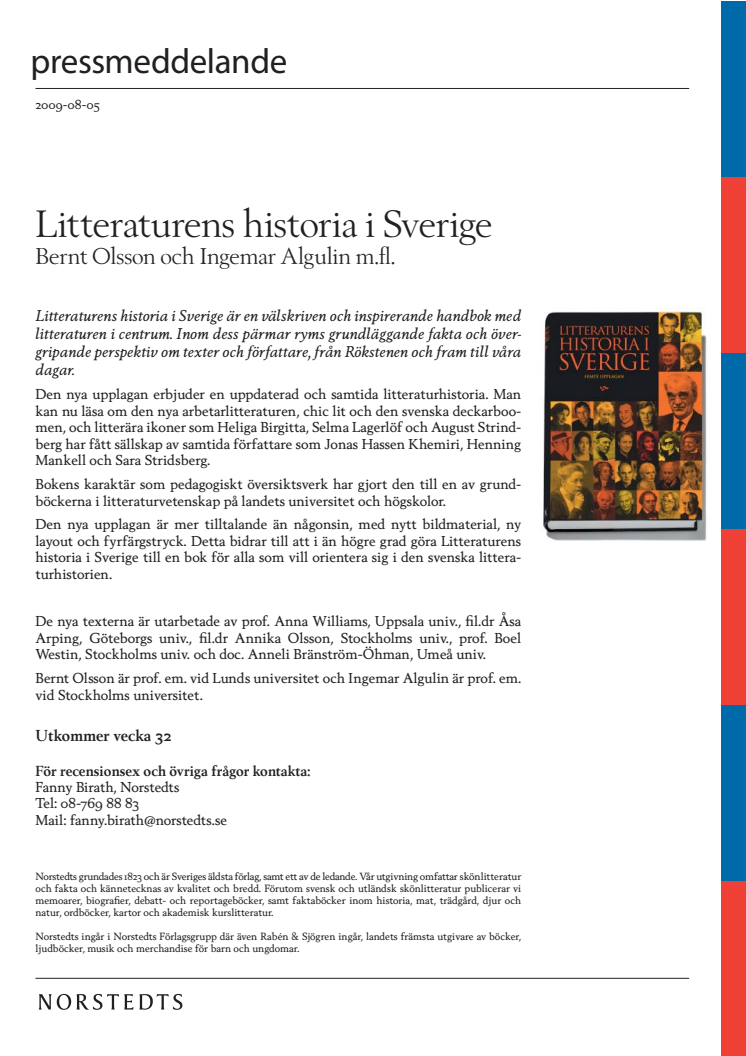 Litteraturens historia i Sverige
