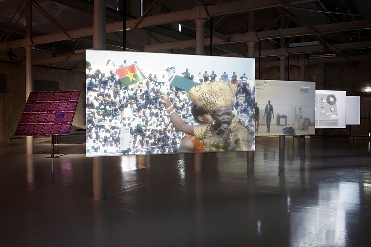 Installationsbild / Installation view, Theresa Traore Dahlberg, Färgfabriken, 2019