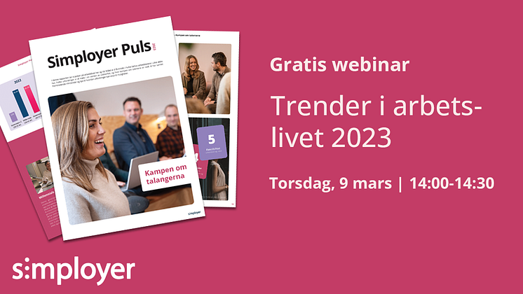 Simployer Puls_Trender i arbetslivet 2023