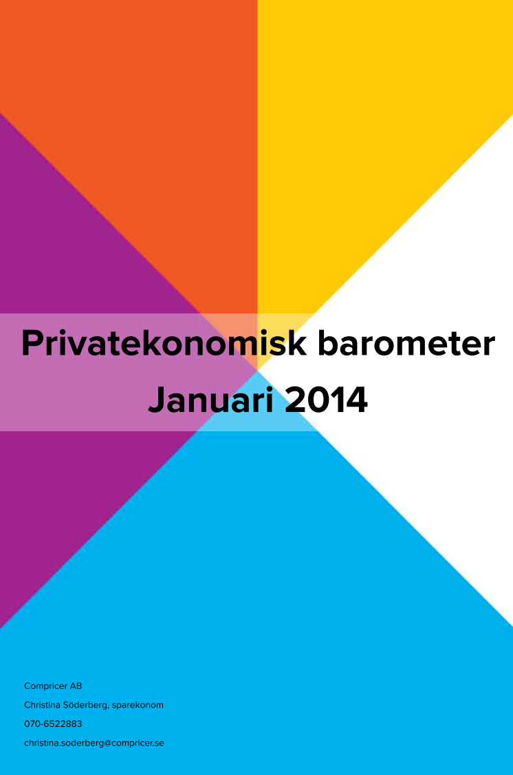 Privatekonomisk barometer januari 2014