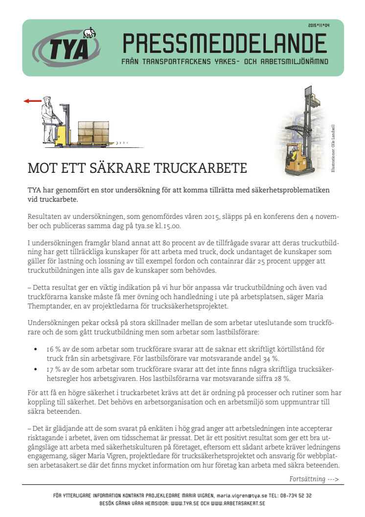 Mot ett säkrare truckarbete