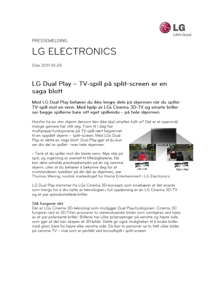 LG Dual Play – TV-spill på split-screen er en saga blott