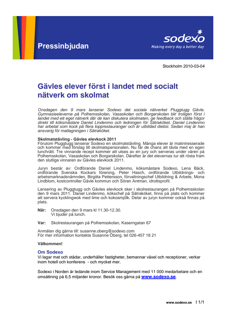 Gävles elever först i landet med socialt nätverk om skolmat