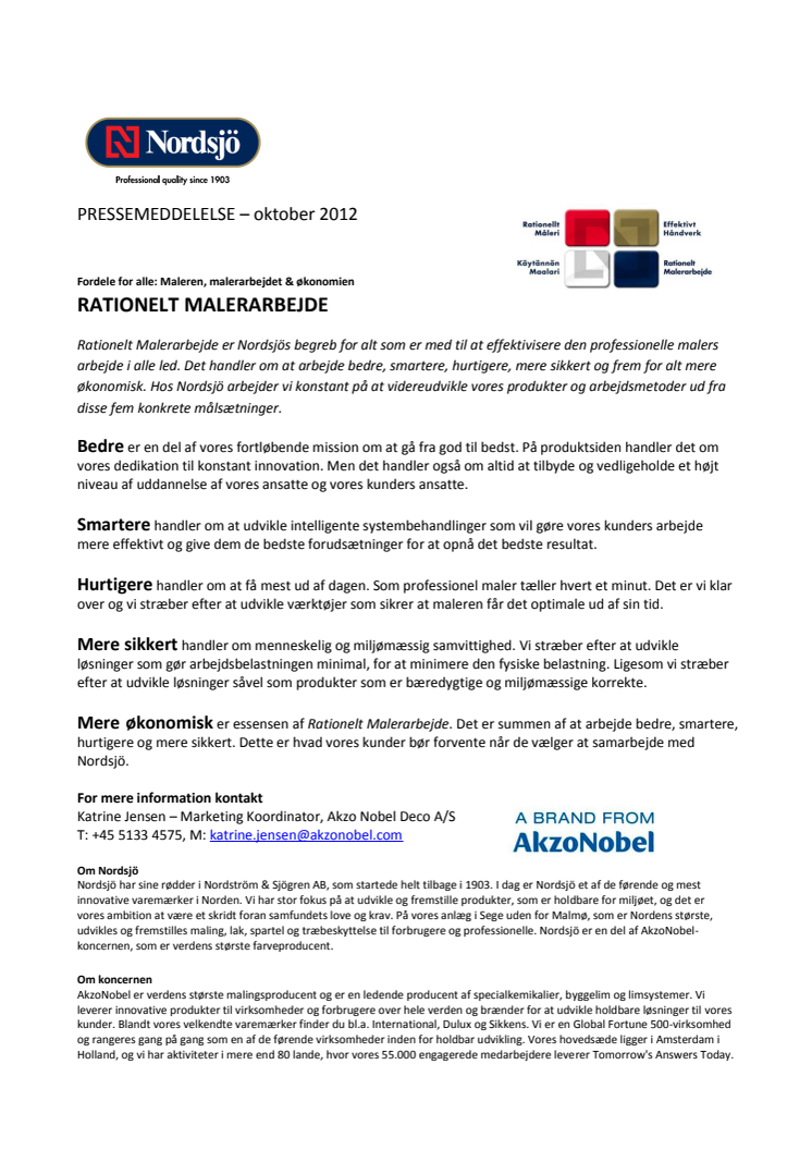 RATIONELT MALERARBEJDE