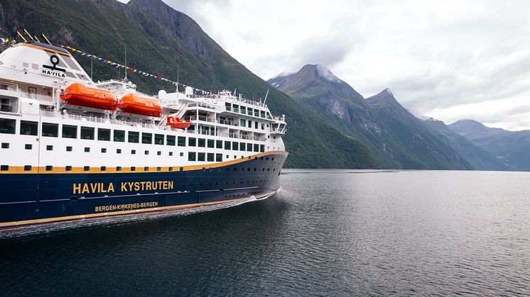 Havila Pollux in Geirangerfjorden