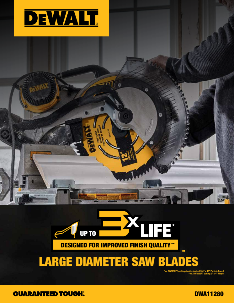 DEWALT Large Diameter Saw Blades