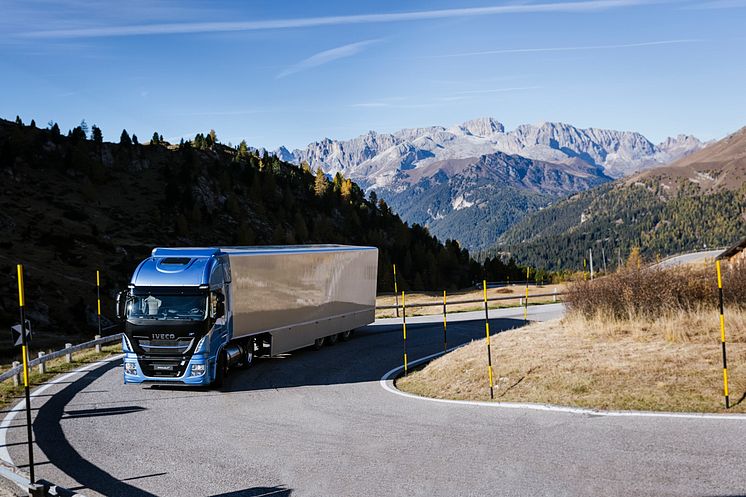 IVECO Stralis NP 460 hk. tilbagelægger rekordlang afstand på en enkelt tank LNG.