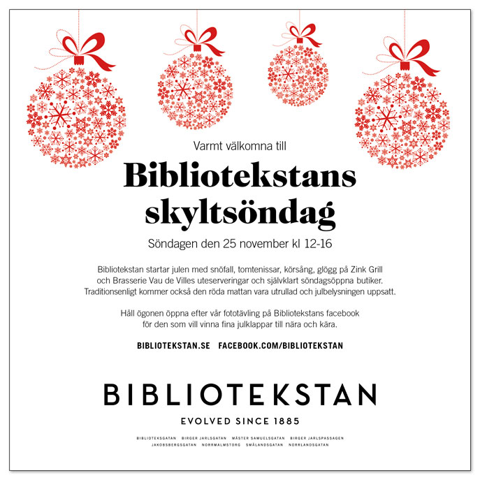 Bibliotekstans skyltsöndag