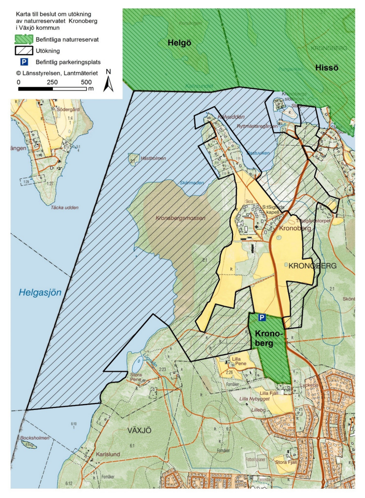 Karta Kronobergs naturreservat