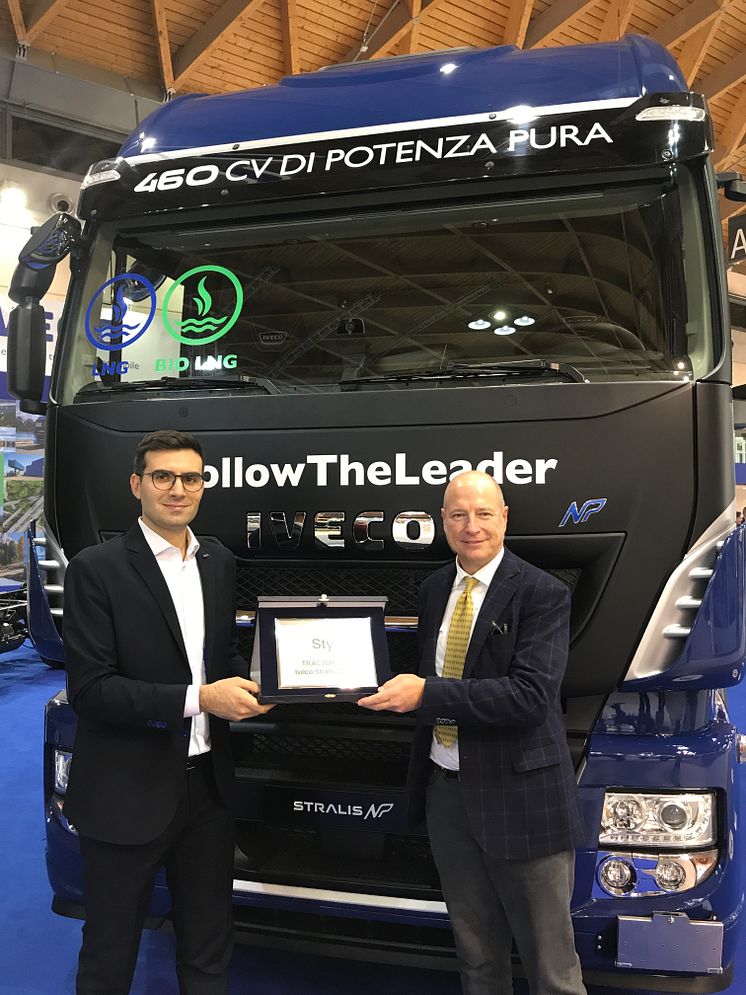 Stralis NP 460 hk vinner tittelen Sustainable Truck of the Year 2019