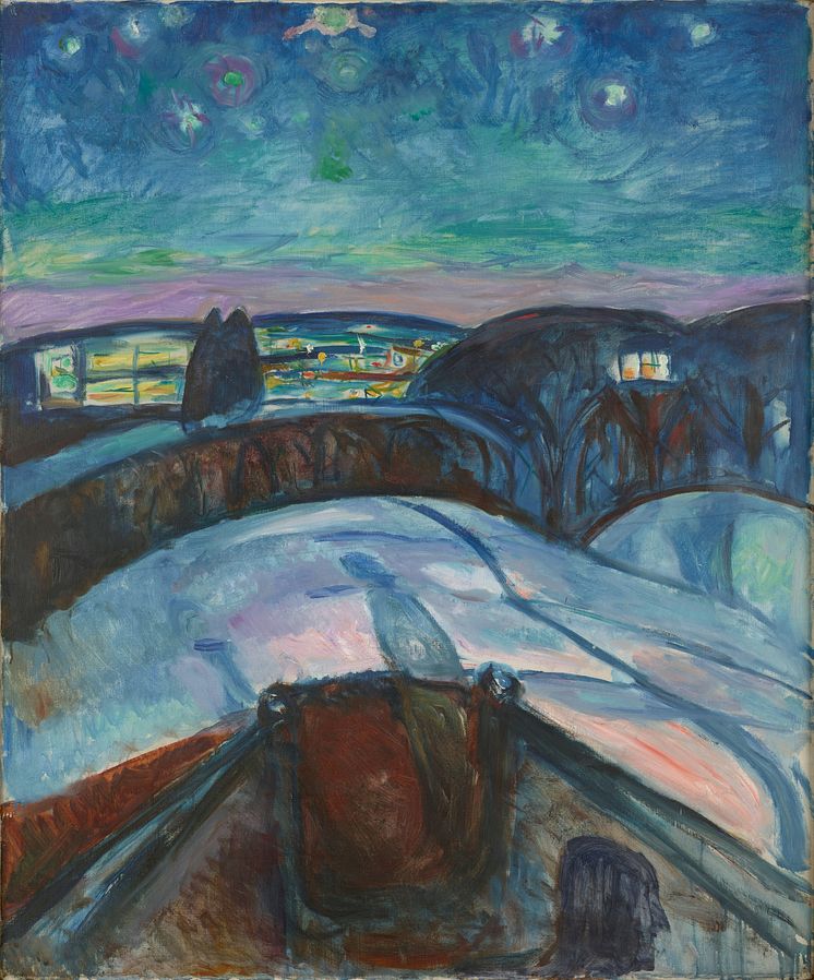  Edvard Munch: Stjernenatt / Starry Night (1922-1924)