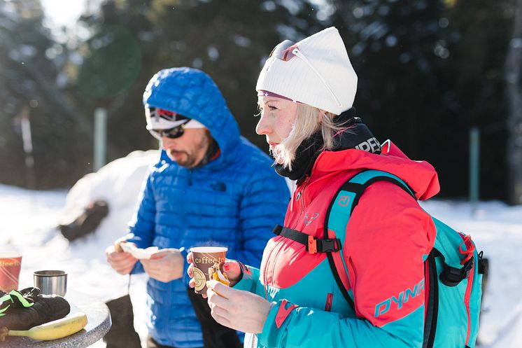 Zeit zum Auftanken beim Stoneman on SNOW