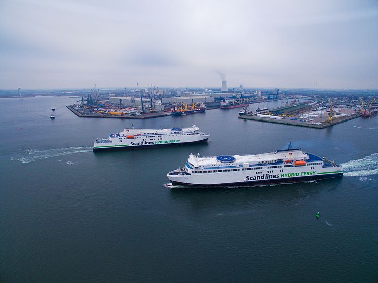 Scandlines' neue Hybridfähren "Berlin" und "Copenhagen"