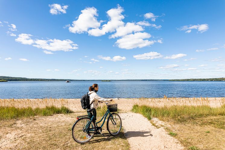 Badplats vid Finjasjön