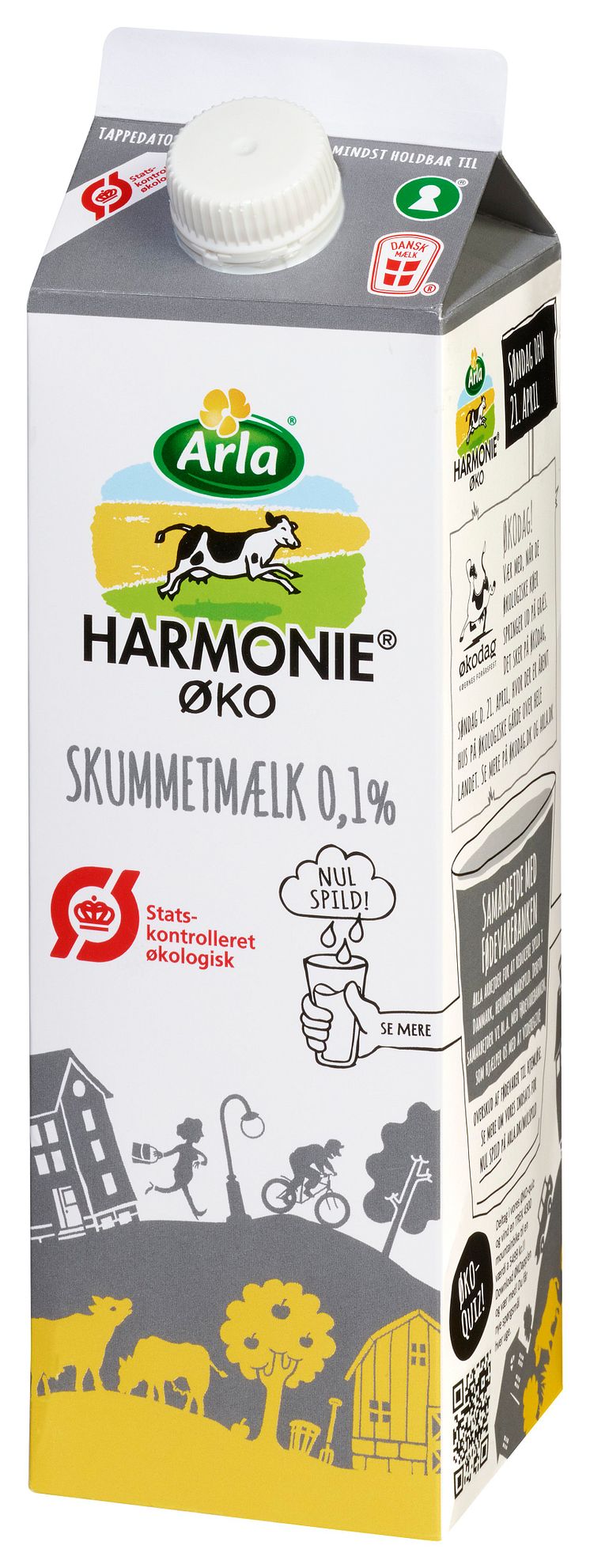 Harmonie økologisk skummetmælk