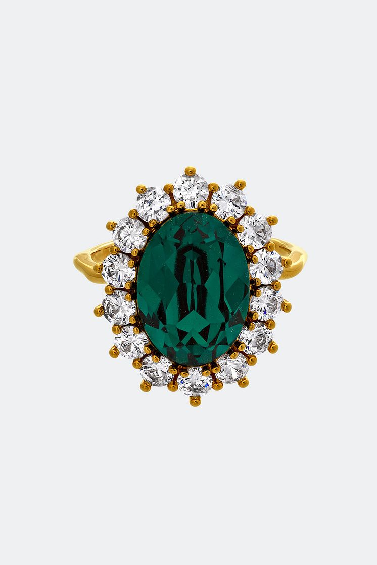 Lady Di ring - Emerald - 749 kr