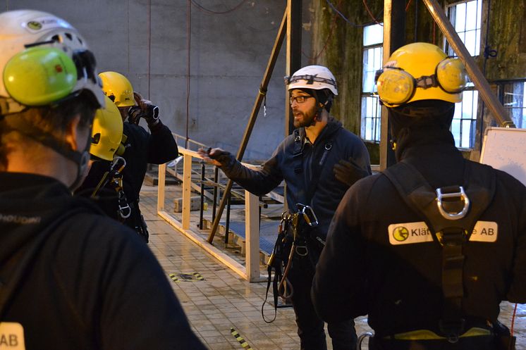 David Norell på Klätterservice Training Center