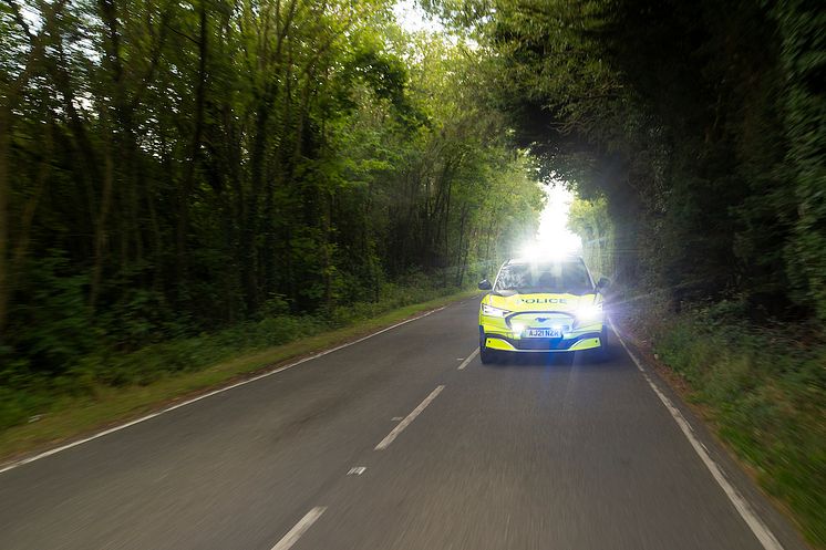 Ford Mustang Mach-E politibilkonsept Ford Mustang Mach-E police car at Safeguard SVP 2021